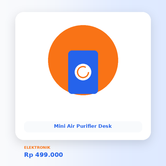Mini Air Purifier Desk