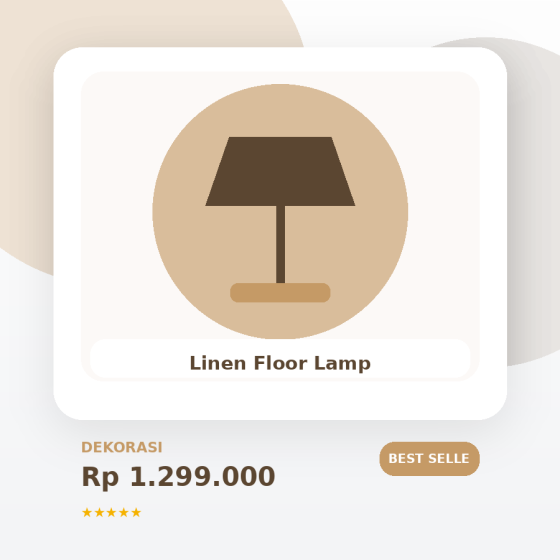 Linen Floor Lamp